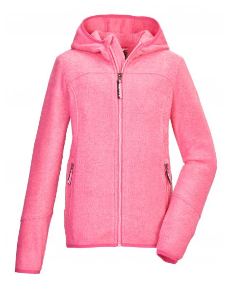 Jacheta fleece tricotata KOW 347 GRLS